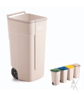 Šiukšliadėžių - konteinerių sistema atliekų rūšiavimui lauko sąlygomis Rubbermaid