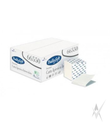 Tualetinis popierius lapeliais BULKY SOFT, 2 sl., 250 lap., celiuliozė, baltos spalvos. Dėžeje - 36 pakuotės