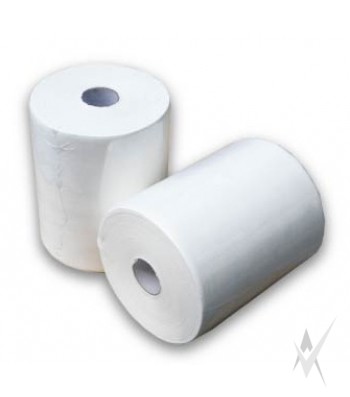 Valomasis popierius, 2 sl., 250 metrų, celiuliozė, baltos spalvos. Dėžeje - 2 ritiniai