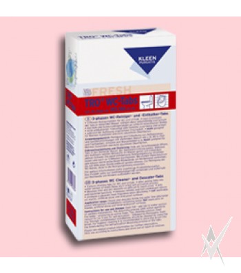 Pisuarų ir klozetų valiklis - nukalkintojas Tro WC Tabs, 400 g,16 vnt., 1 tabletė (25 g)
