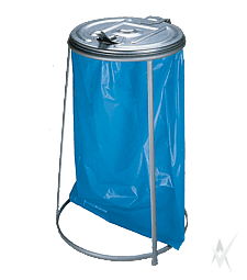 Šiukšlių maišų laikiklis, 120 ltr.Dydis 57,5x95 cm. Dangtis 46,2 cm skersmens. Svoris 5,8 kg