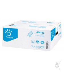 Rankų valymo servetėlės PAPERNET, 2 sl., 250 lap., celiuliozė, baltos spalvos 