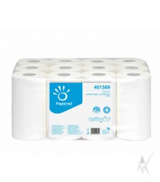 Rankų valymo popierius PAPERNET, 2 sl., 67 metrų, celiuliozė, baltos spalvos