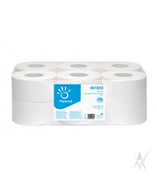 Tualetinis popierius PAPERNET, 2 sl., 170 metrų, celiuliozė, baltos spalvos. Dėžeje - 12 ritinių