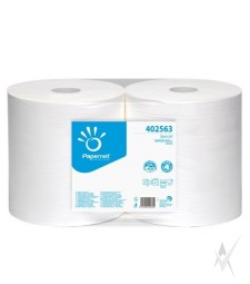Valomasis popierius, 2 sl., 360 metrų, antrinė žaliava, mėlynos spalvos. Dėžeje - 2 ritiniai